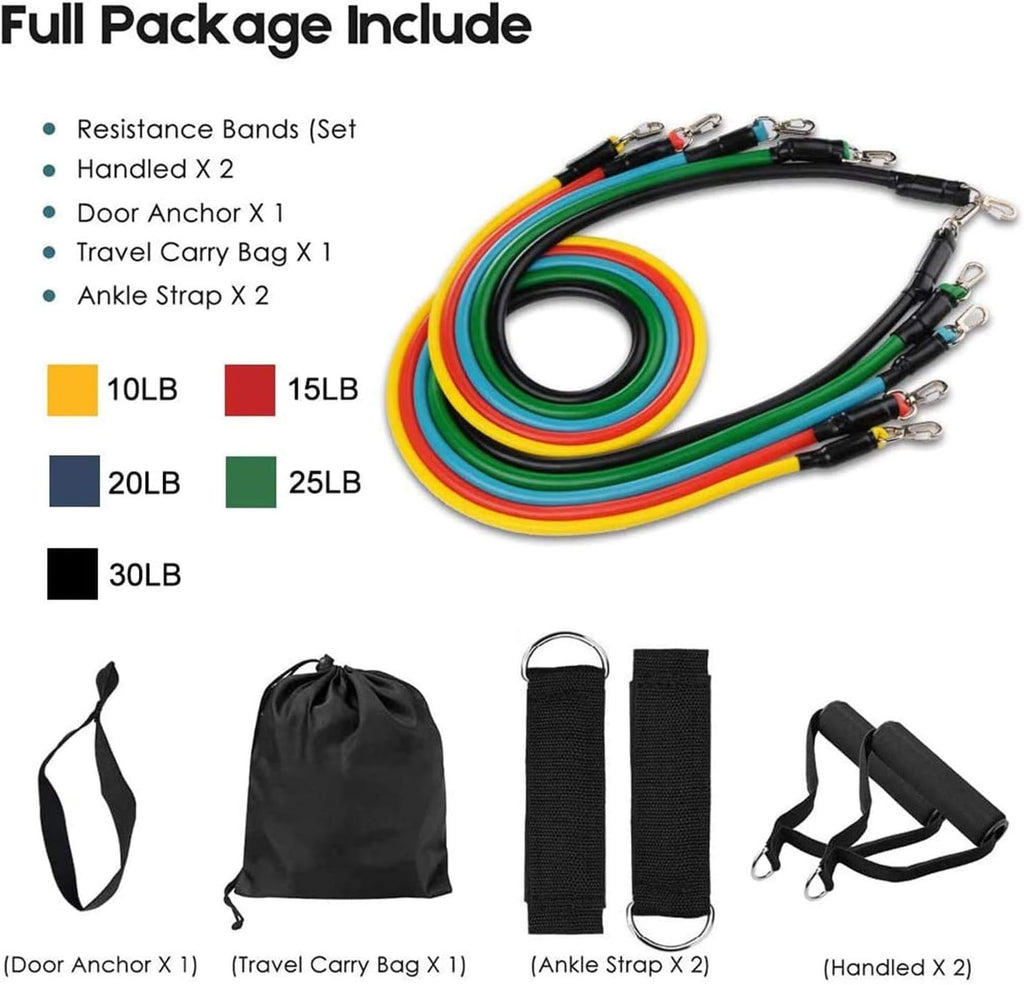 Resistance Bands Set — 11pcs