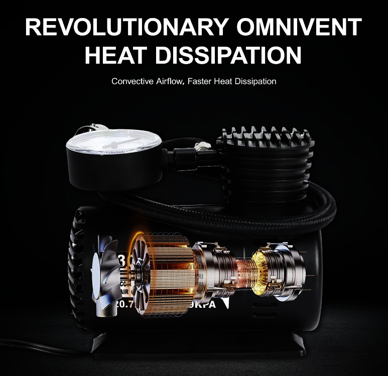 300 PSI DC 12V Portable Car Tyre Inflator