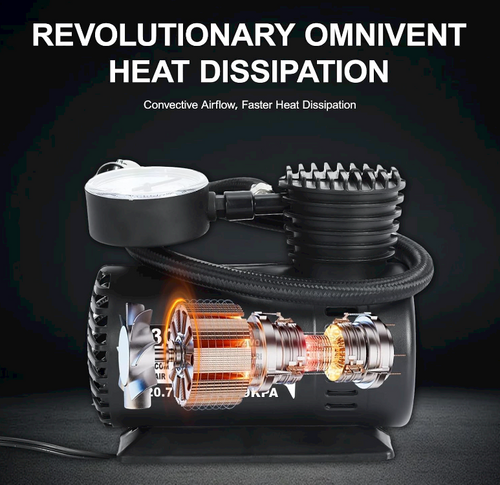 300 PSI DC 12V Portable Car Tyre Inflator