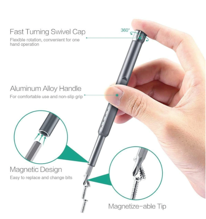 24-in-1 Magnetic Screwdriver Bit Set