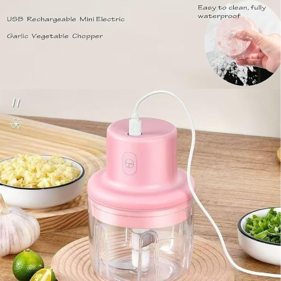 Mini Food Chopper — USB Rechargeable, 250ml
