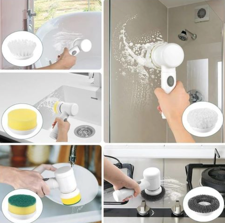 5-in-1 Handheld Electric Cleaning Brush